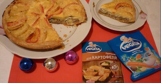 Открытый пирог Картофельная карусель