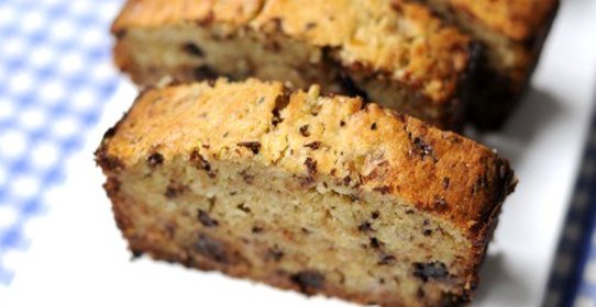 Бананово-шоколадный кекс