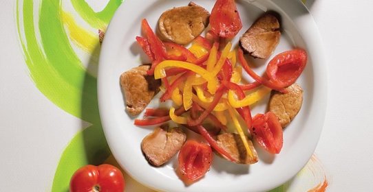 Телятина с кисло-сладкими томатами