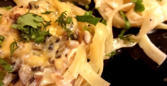 Жульен с макаронами