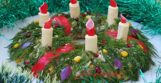 Салат Рождественский венок