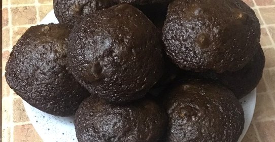 Шоколадные йогуртовые кексы с маршмеллоу