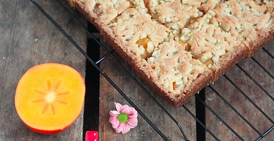 Пирог с хурмой