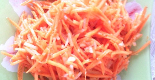 Морковь по-корейски с картофелем