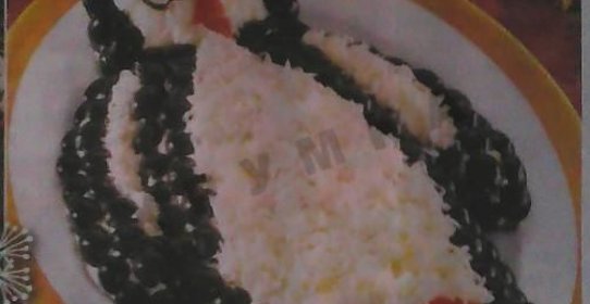 Салат Пингвин с рыбой