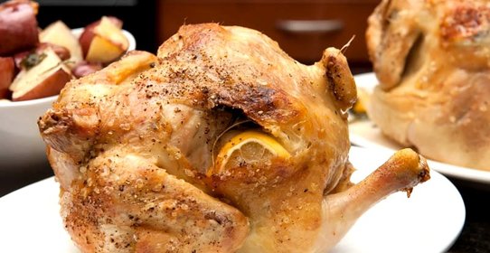 Курица в духовке с лимоном