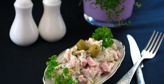 Салат обалденный с курицей