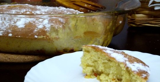 Апельсиновый пирог с облепихой