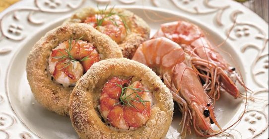 Рыбные зразы с креветками