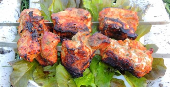 Свинина в овощном маринаде