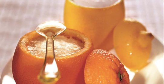 Апельсиновый и лимонный сорбет