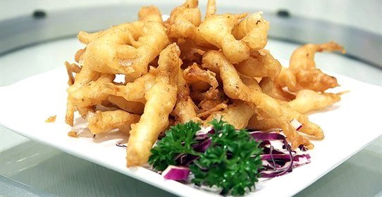 Жареное филе хека