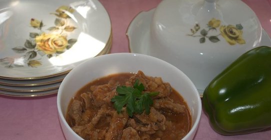 Говядина в сладком соусе