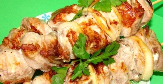 Шашлык на кефире