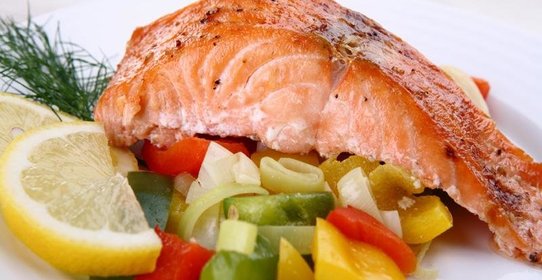 Лососина жареная или печеная