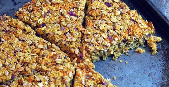 Овсяный пирог с овощами