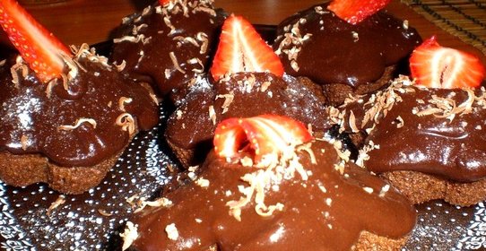 Капкейки шоколадные со сметанным кремом