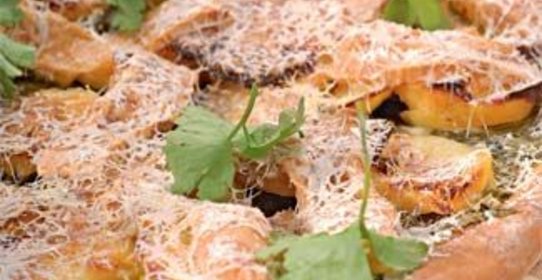 Картофельный пирог со шпинатом