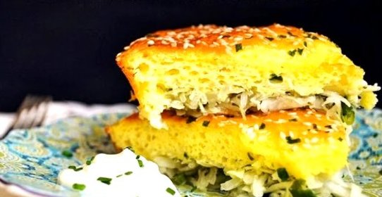 Капустный пирог без дрожжей