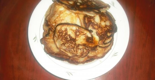 Оладьи с яблоками на кефире