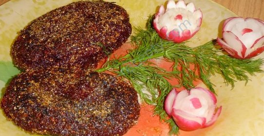Постные свекольные котлеты