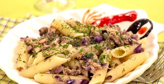 Макароны с тунцом