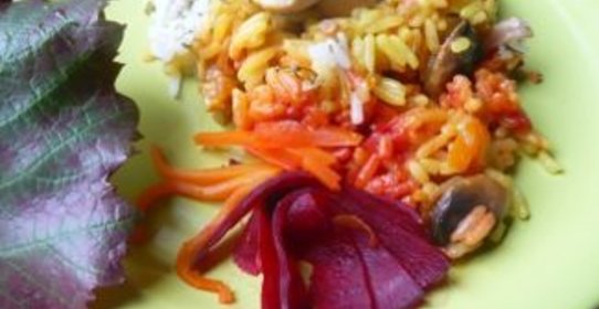 Трехцветный плов