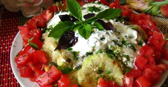 Жареные кабачки Летняя фантазия