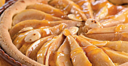 Магрибский пирог с миндалем и грушами