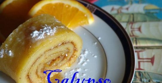 Апельсиновый рулет