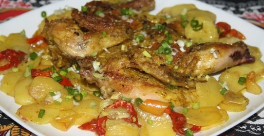 Корнишон-карри с овощами в СВЧ