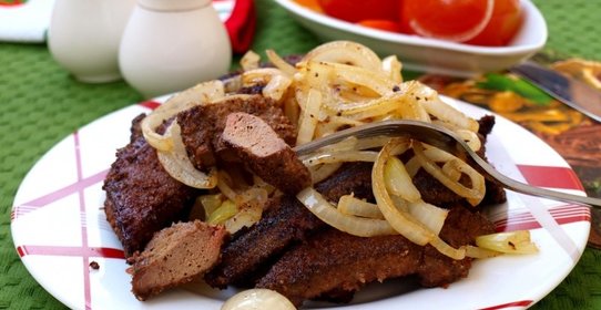 Свиная печень по-московски