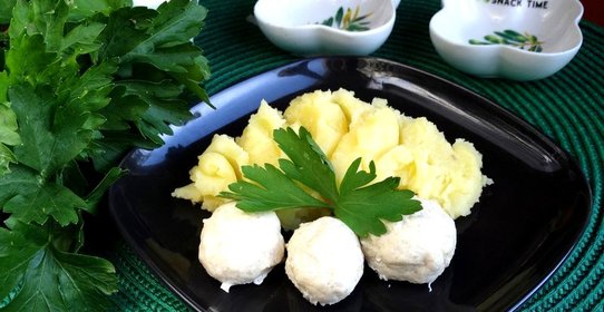 Куриные биточки с творогом в мультиварке