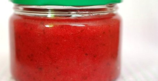 Пюре из черной смородины