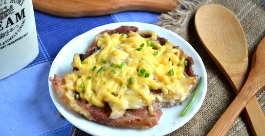 Мясо по-французски со свининой