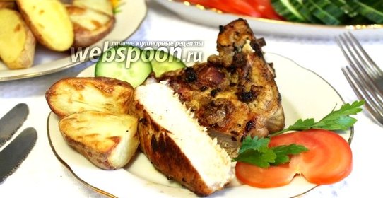 Антрекоты свиные в духовке