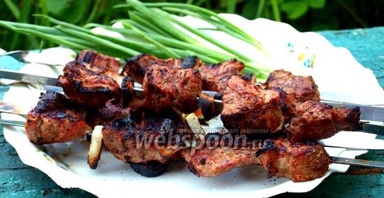 Шашлык из говядины в кефире