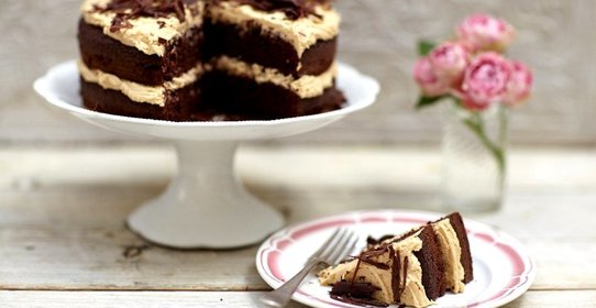 Пряный кофейно-шоколадный торт