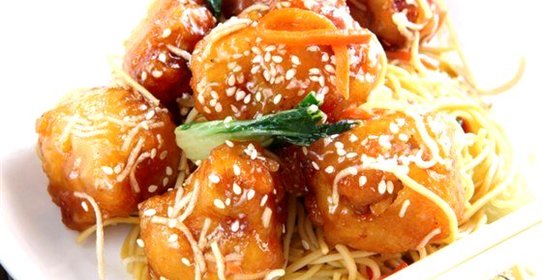 Курица с кунжутом