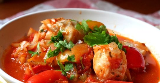 Бефстроганов из рыбы