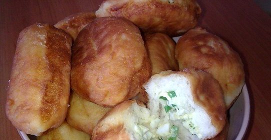 Тесто для пирожков на сковороде