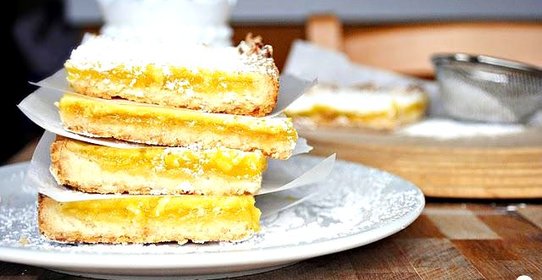 Лимонно-кокосовые пирожные