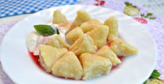 Вареники ленивые с овсяными хлопьями и лимонной цедрой