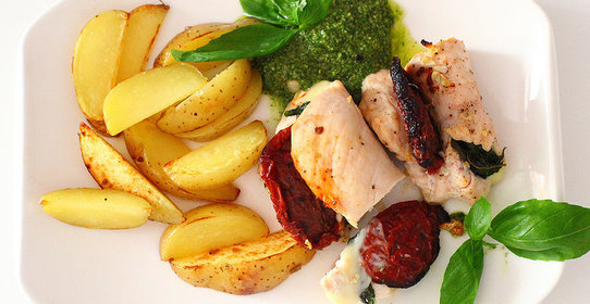 Рулетики из индейки с сыром за 30 минут