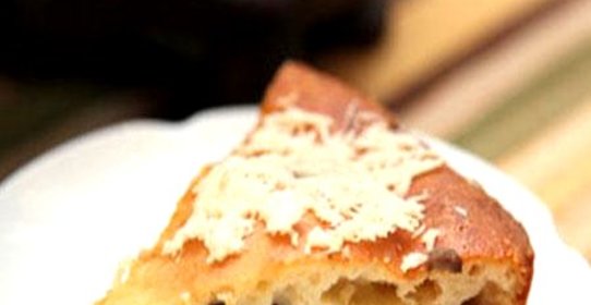 Заливной пирог с грибами