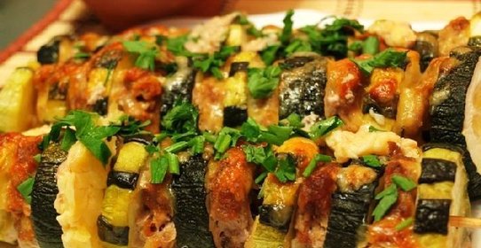 Цуккини (кабачки) на шпажках