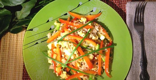 Рис с овощами по-китайски