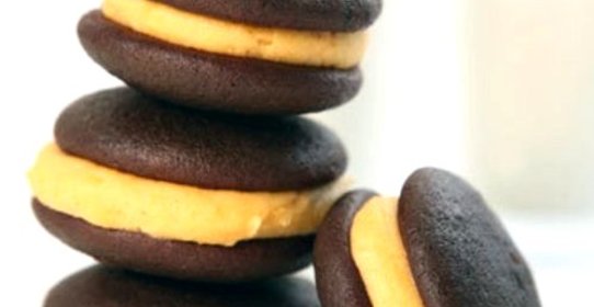 Шоколадное печенье с тыквенной начинкой