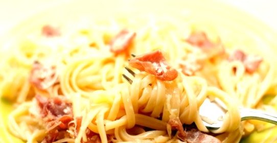 Карбонара с ветчиной