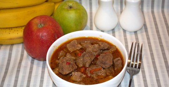 Говядина тушеная с подливкой